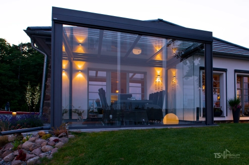 Flachdach, modernes Design